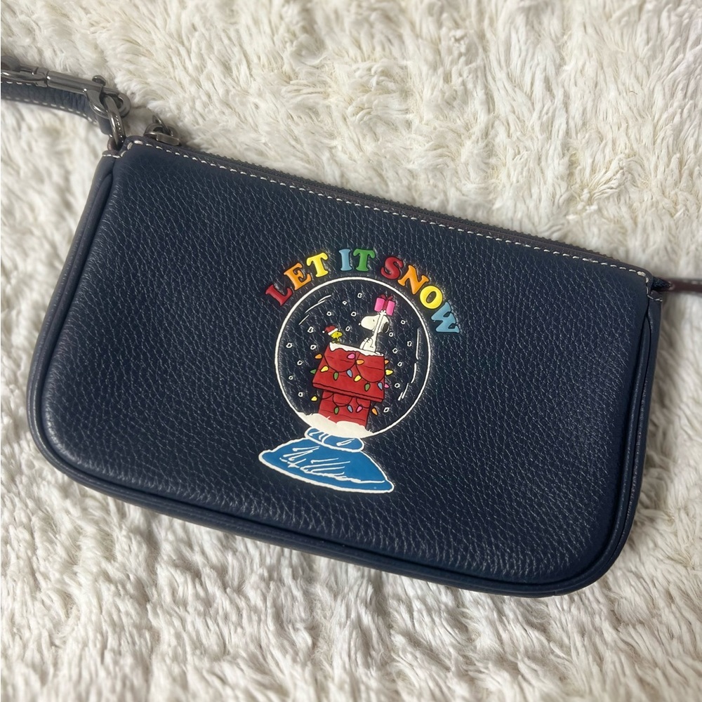 COACH x Peanuts Nolita 19 ‘Let It Snow’ wristlet/mini bag